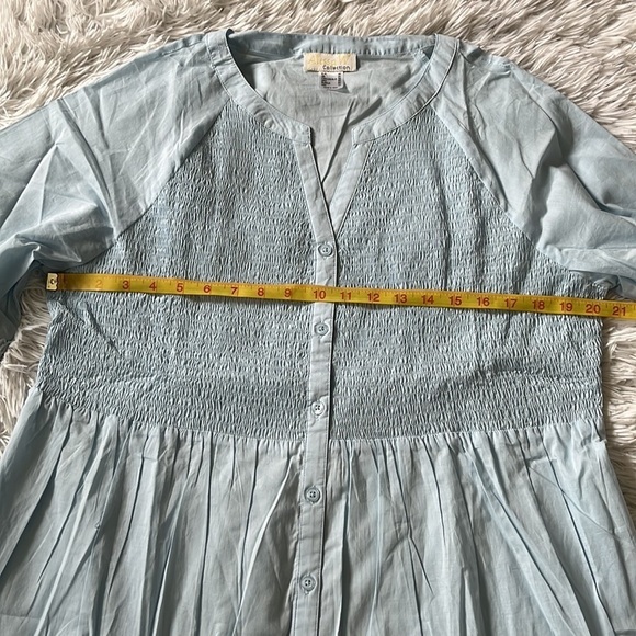 Alessa W. Collection Women’s Spitzenbluse tunic top light blue size 14 - Picture 6 of 11